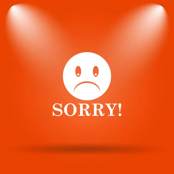 Sorry icon — Stock Photo, Image