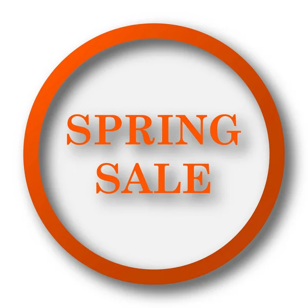 Spring Sale Icon Internet Button White Background — Stock Photo, Image