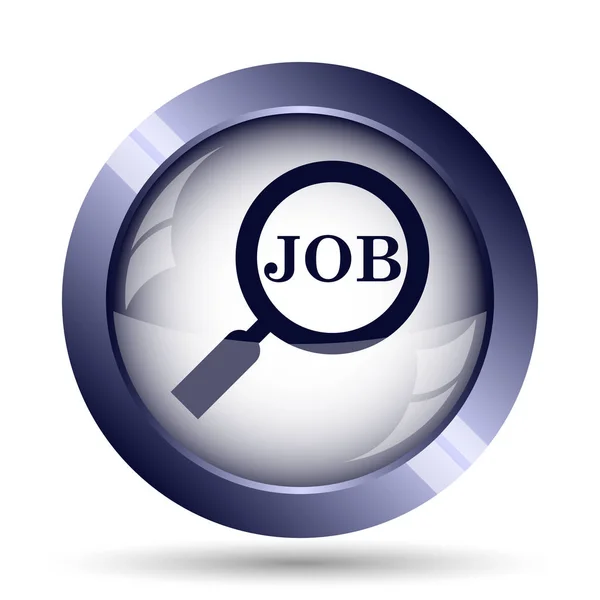 Search Job Icon Internet Button White Background — Stock Photo, Image