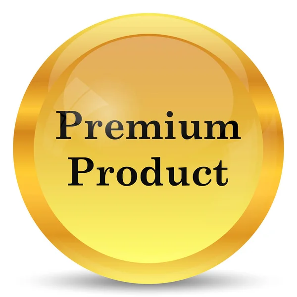 Ikona Produktu Premium Przycisk Internet Białym Tle — Zdjęcie stockowe