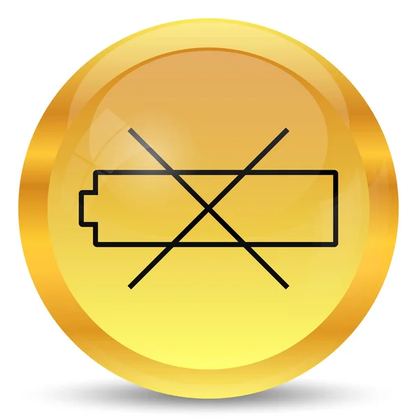 Lege batterijpictogram — Stockfoto