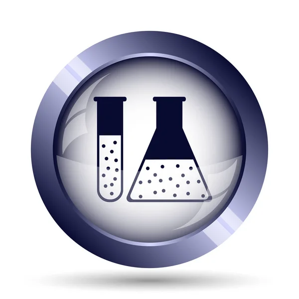 Chemistry set icon. Internet button on white background