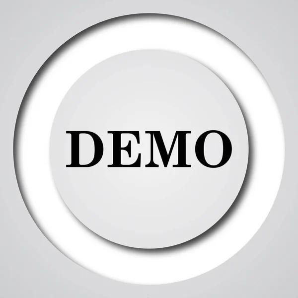 Demo Icon Internet Button White Background — Stock Photo, Image