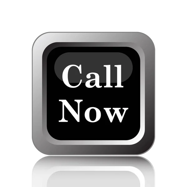 Call Now Icon Internet Button White Background — Stock Photo, Image