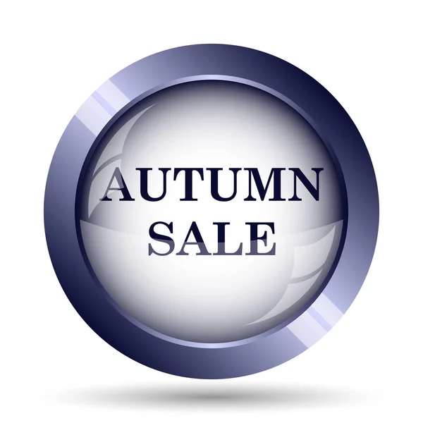 Autumn Sale Icon Internet Button White Background — Stock Photo, Image