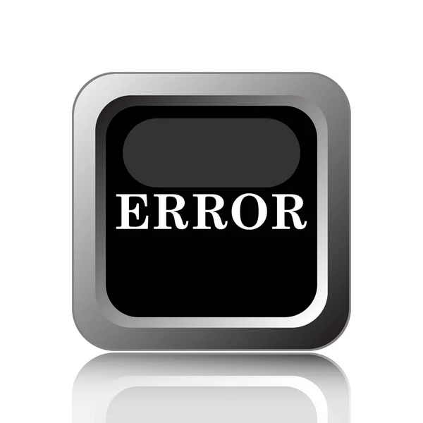 Icono Error Botón Internet Sobre Fondo Blanco — Foto de Stock