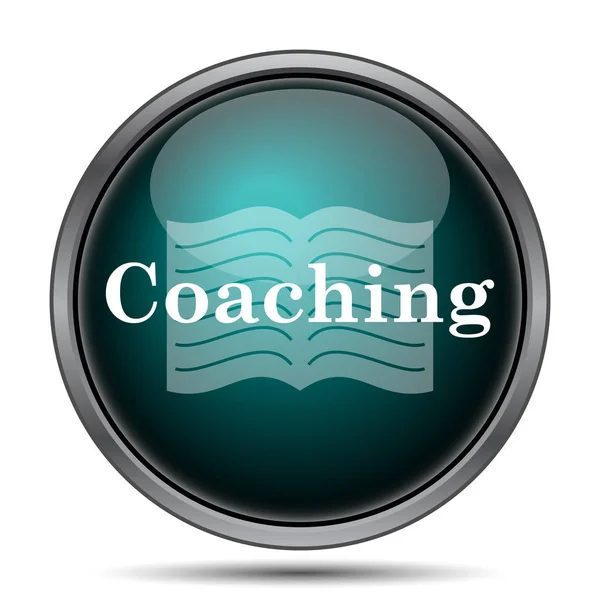 Coaching Icon Internet Button White Background — Stock Photo, Image