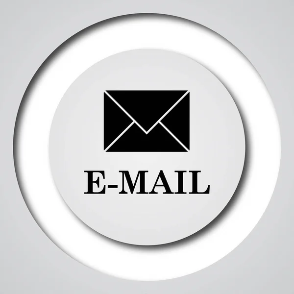Иконка Электронной Почты Кнопка Интернет Белом Фоне — стоковое фото