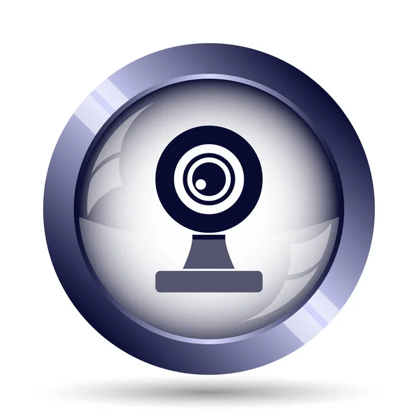 Webcam Symbol Internet Taste Auf Weißem Hintergrund — Stockfoto