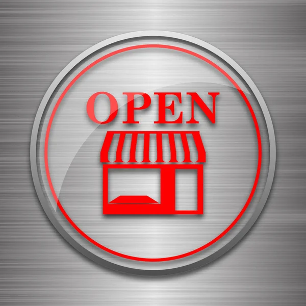 Öppna store-ikonen — Stockfoto