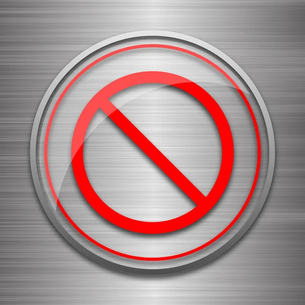 금지 된 아이콘 — 스톡 사진