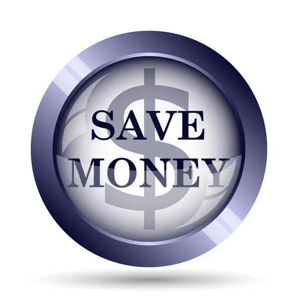 Sparen Sie Geld Internet Taste Auf Weißem Hintergrund — Stockfoto