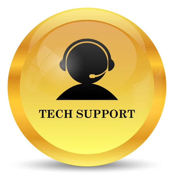 Tech Support Icon Internet Button White Background — Stock Photo, Image