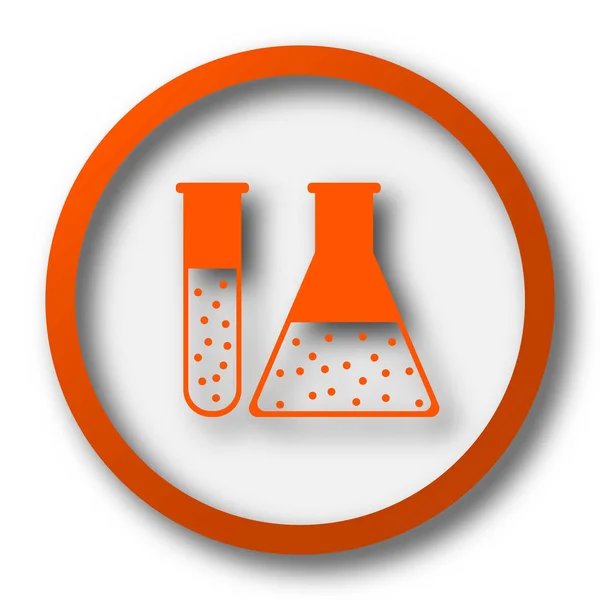 Chemistry Set Icon Internet Button White Background — Stock Photo, Image