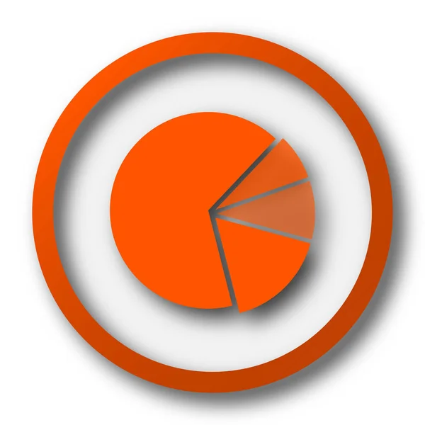 Diagrammkuchensymbol Internet Taste Auf Weißem Hintergrund — Stockfoto