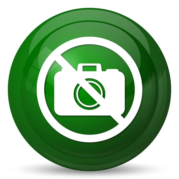 Forbidden Camera Icon Internet Button White Background — Stock Photo, Image