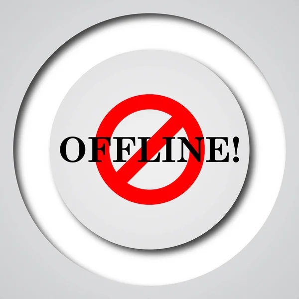 Offline Symbol Internet Taste Auf Weißem Hintergrund — Stockfoto