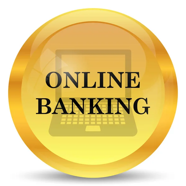 Ícone bancário online — Fotografia de Stock