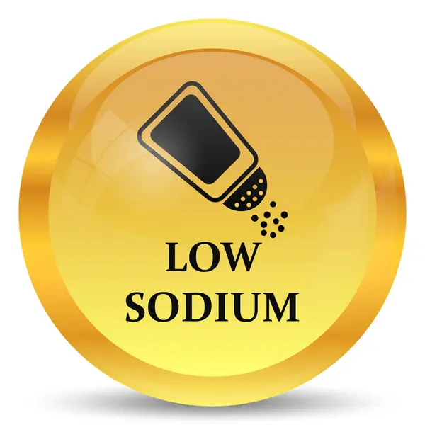 Low Sodium Icon Internet Button White Background — Stock Photo, Image