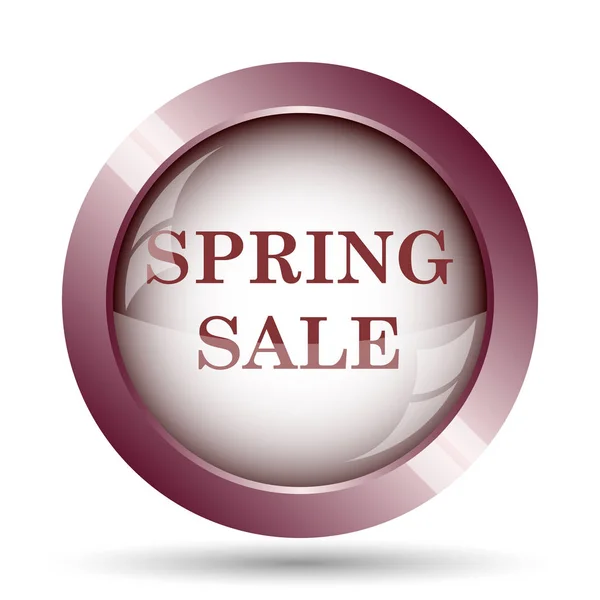 Spring Sale Icon Internet Button White Background — Stock Photo, Image