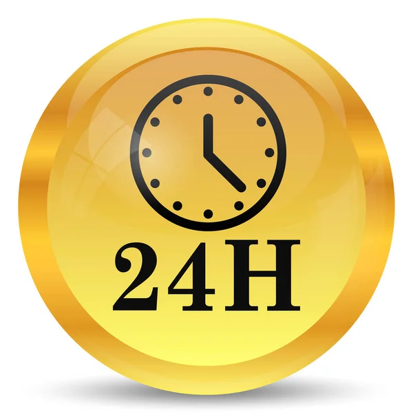 24h Saat simgesi — Stok fotoğraf