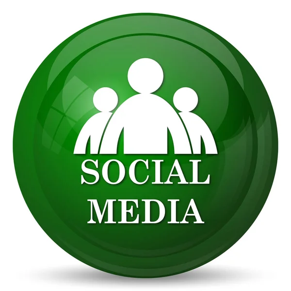 Ikony Mediów Społecznościowych Przycisk Internet Białym Tle — Zdjęcie stockowe