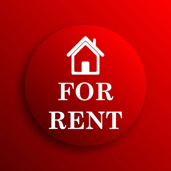 Rent Icon Internet Button White Background — Stock Photo, Image