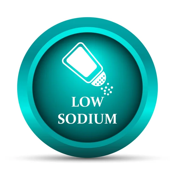 Low Sodium Icon Internet Button White Background — Stock Photo, Image