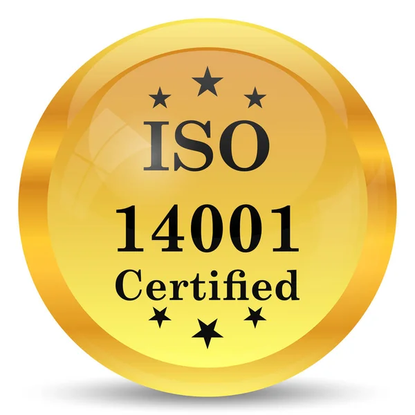 Iso14001 認証取得のアイコン — ストック写真