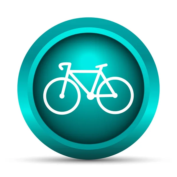 Fahrradsymbol Internet Taste Auf Weißem Hintergrund — Stockfoto