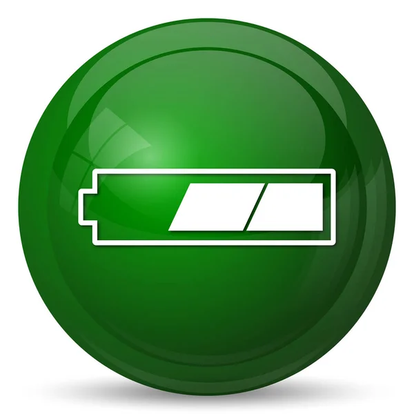 2 thirds charged battery icon — Stock Photo, Image