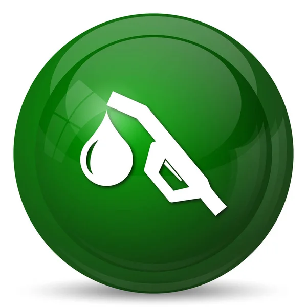 Gasoline Pump Nozzle Icon Internet Button White Background — Stock Photo, Image