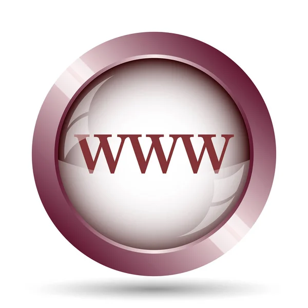 Www Icon Internet Button White Background — Stock Photo, Image