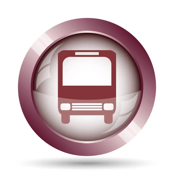 Bus Icon Internet Button White Background — Stock Photo, Image