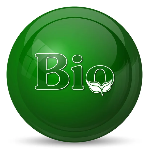 Bio Icon Internet Button White Background — Stock Photo, Image