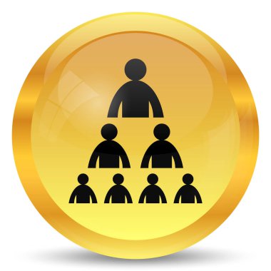 Kuruluş grafiği ile insanlar kutsal kişilerin resmi. Beyaz arka plan üzerinde Internet düğmesi