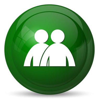 Forum simgesi. Beyaz arka plan üzerinde Internet düğmesi