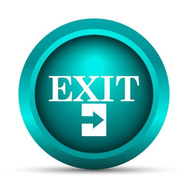 Çıkış simgesi. Beyaz arka plan üzerinde Internet düğmesi