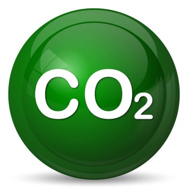 CO2 simgesi. Beyaz arka plan üzerinde Internet düğmesi