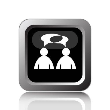 Yorumlar simgesi - kabarcıklar ile erkekler