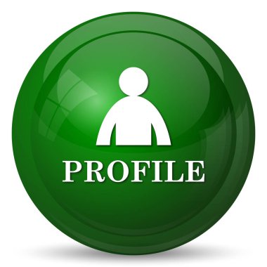 Profil simgesi. Beyaz arka plan üzerinde Internet düğmesi