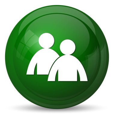 Danışmanlık simgesi. Beyaz arka plan üzerinde Internet düğmesi