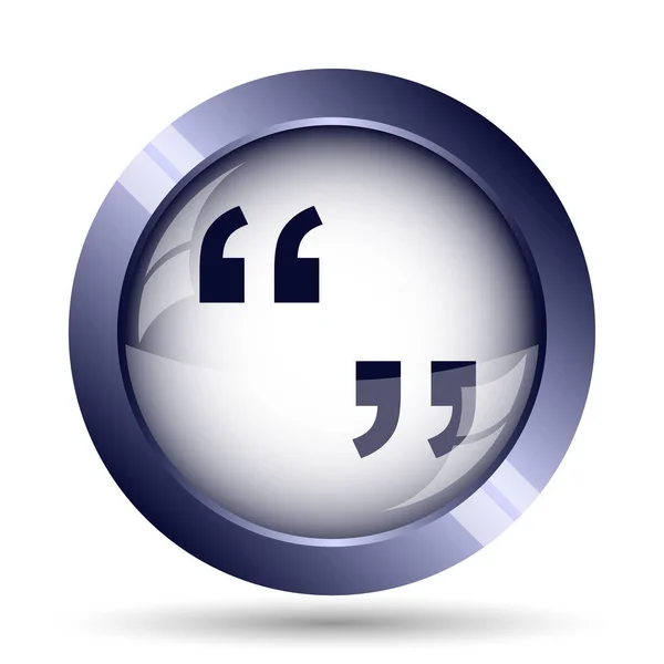 Quotation marks icon — Stock Photo, Image