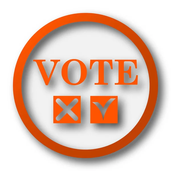 Vote Icon Internet Button White Background — Stock Photo, Image