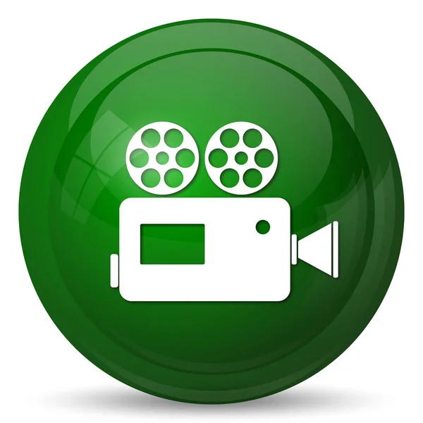 Video Camera Icon Internet Button White Background — Stock Photo, Image