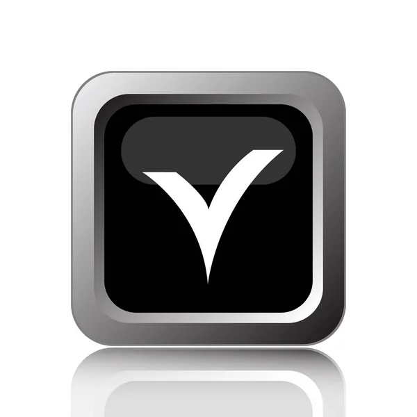 V checked icon — Stock Photo, Image