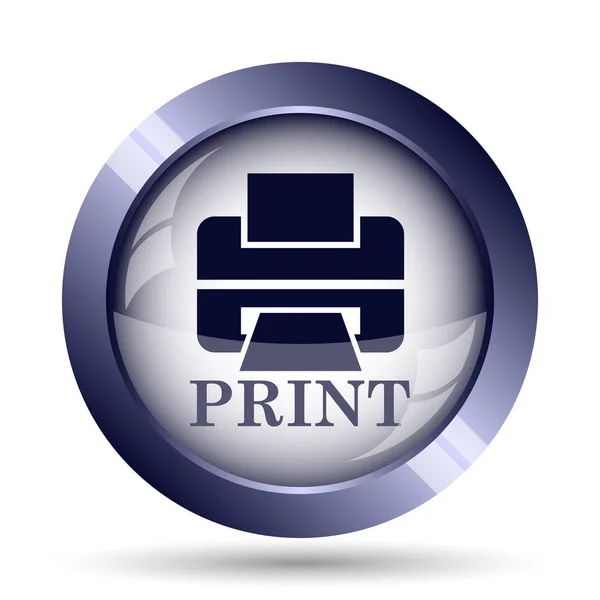 Impresora con palabra icono PRINT — Foto de Stock