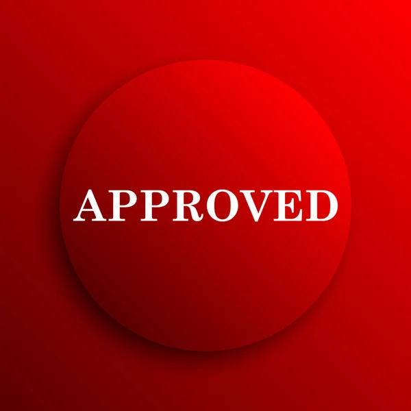 Approved icon — Stock Photo, Image