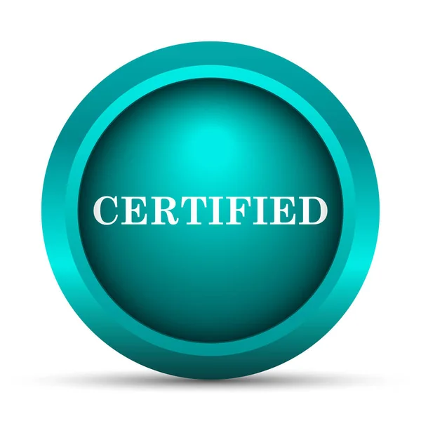 Ícone certificado — Fotografia de Stock