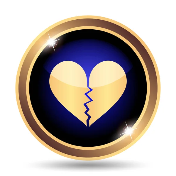 Broken heart icon — Stock Photo, Image